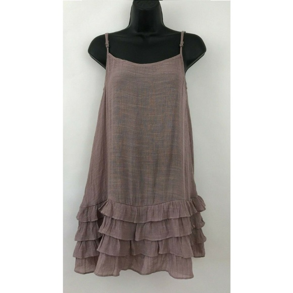 easel Dresses & Skirts - Easel Lilac Purple Spaghetti Strap Crinkle Dress S